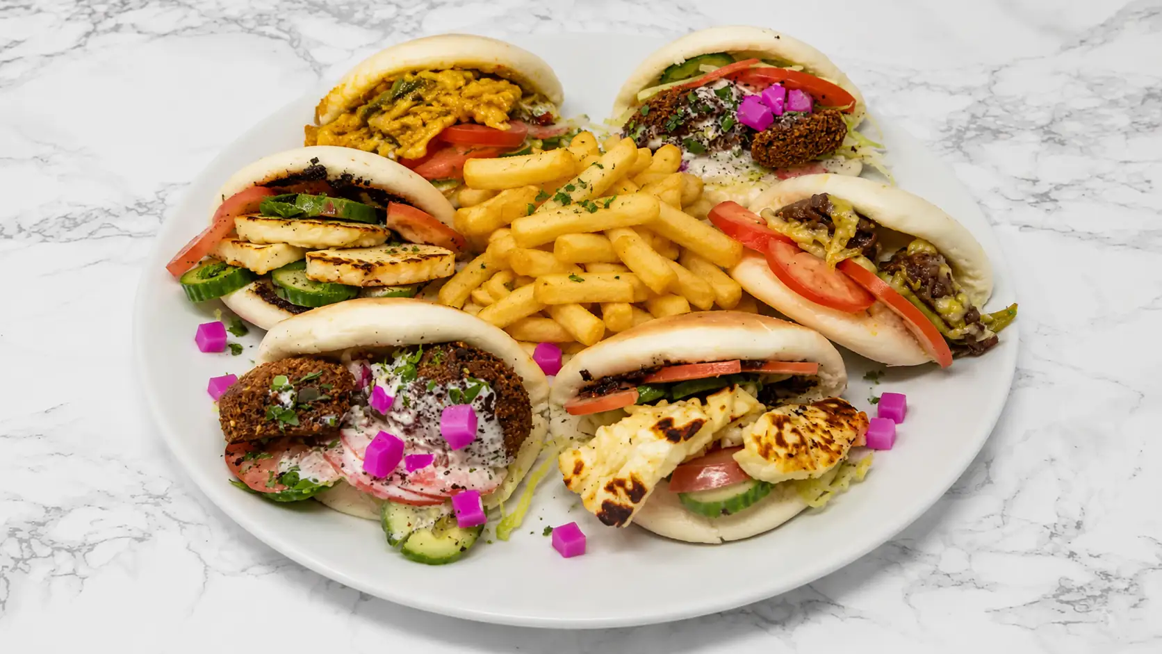 Arabic Bao Buns Platter
